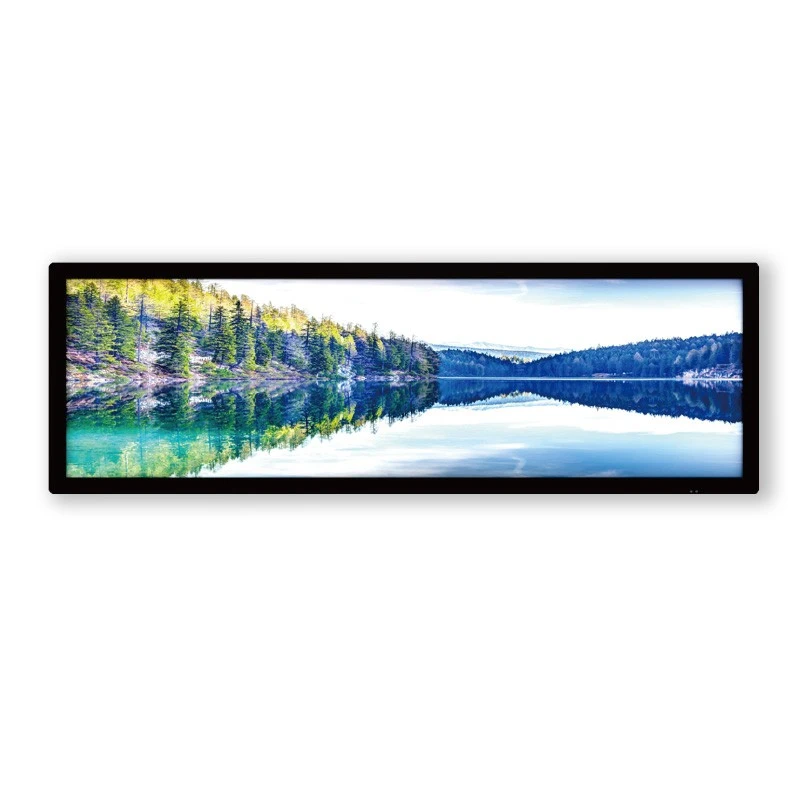 28" Affichage LCD Bar buñ tàllal – Signage numérique ci catu etagère